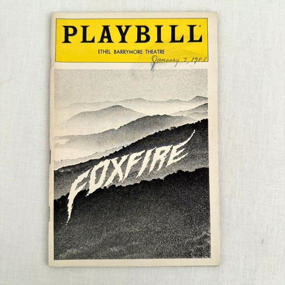 Foxfire Playbill Broadway Ethel Barrymore Theatre January 1983 Tandy Cronyn